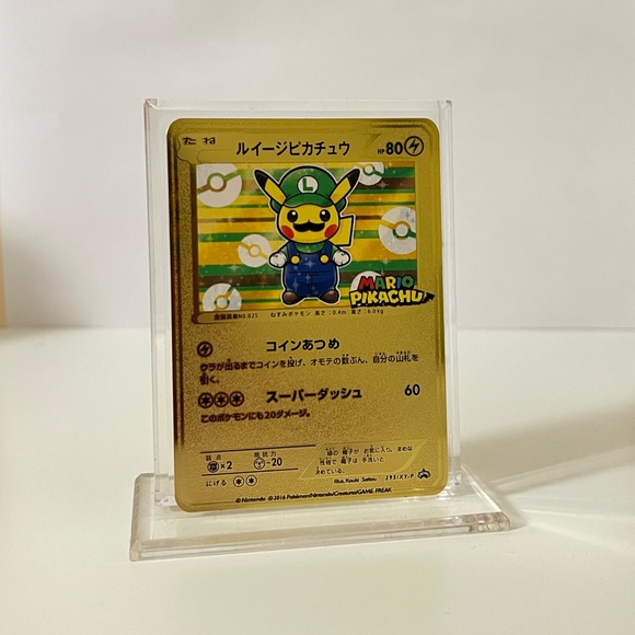 luigi pokemon card Pokémon PSA 10 Luigi Pikachu V2 #296 JP main image 1